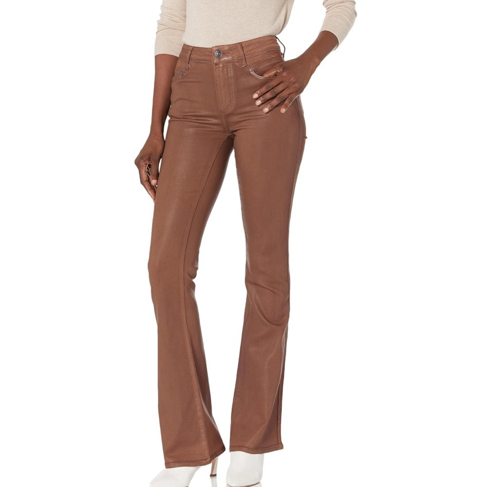 🔥Paige Luxe Coated Laurel Canyon Pant, Cognac Sz 30 NWT